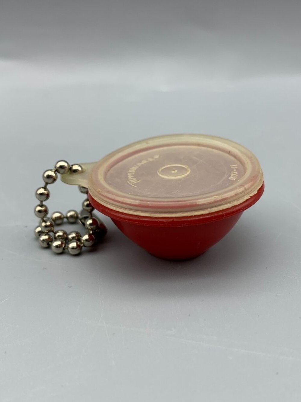 Vintage Mini Red Tupperware Keychain Wonderlier Bowl with Lid